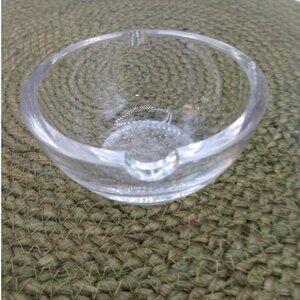 Glass Round Ashtray With Notches